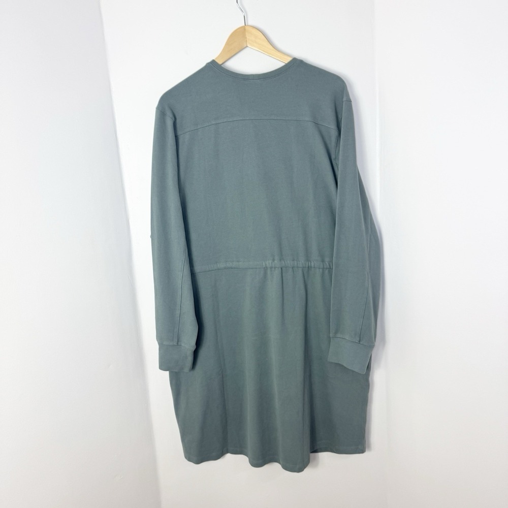Pact CloudKnit Sweatshirt Dress XL Comfortable Casual River Rock Organic Cotton - Picture 2 of 11